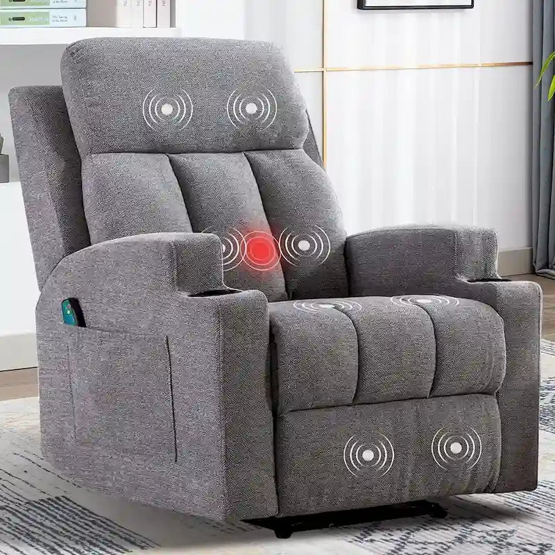 Massage Recliner Chair with Heat and Vibration