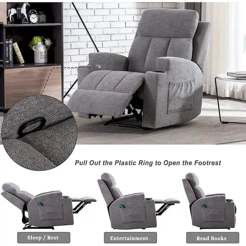 Massage Recliner Chair with Heat and Vibration