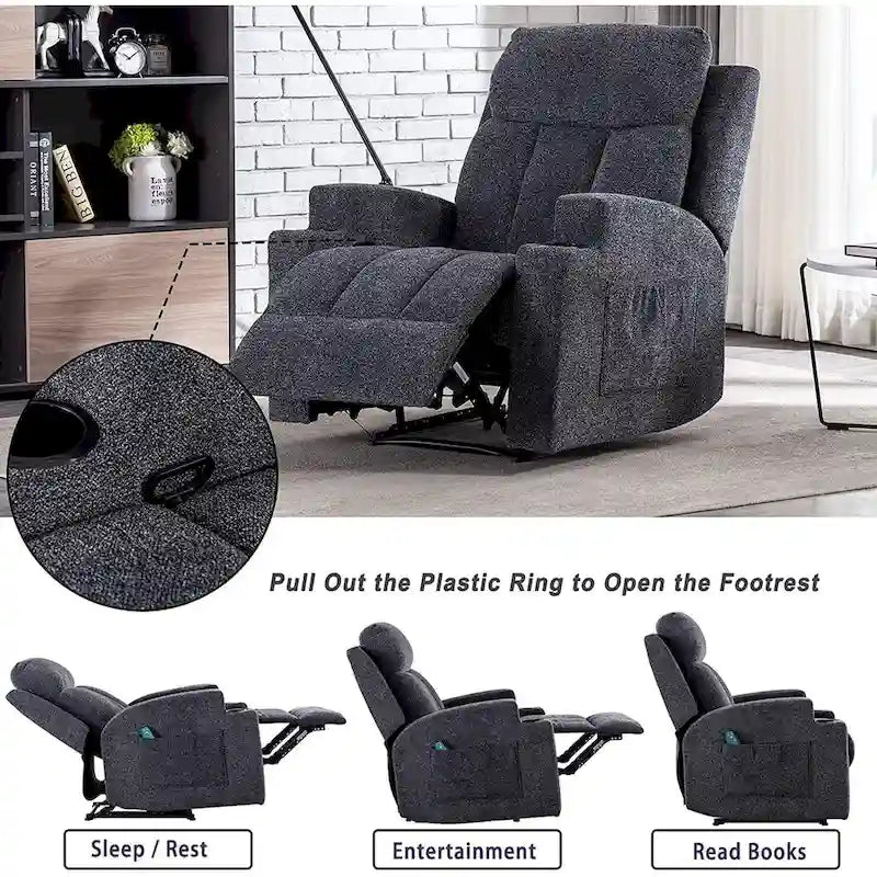 Massage Recliner Chair with Heat and Vibration