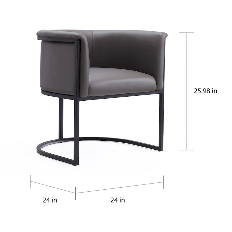 Mid-Century Modern Art-Deco Industrial Dining Chair