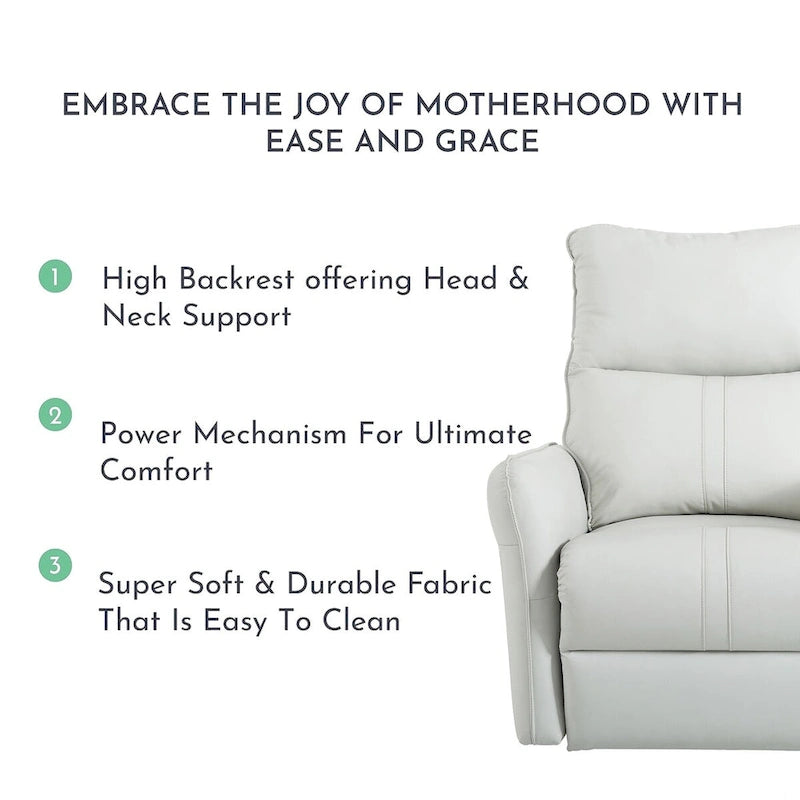 270° Power Swivel Rocker Recliner Chair with USB Ports