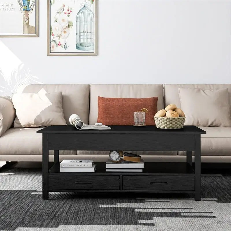 Lift Top Coffee Table with Hidden Compartment