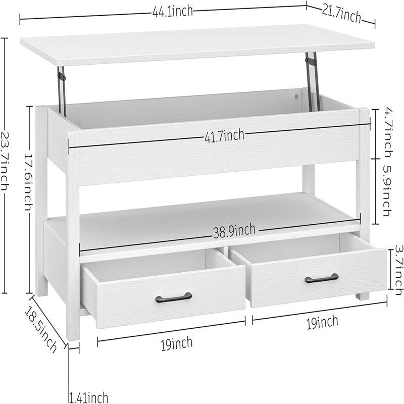 Lift Top Coffee Table with Hidden Compartment