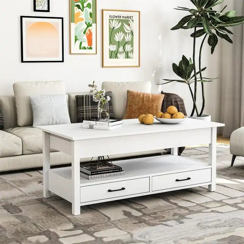 Lift Top Coffee Table with Hidden Compartment