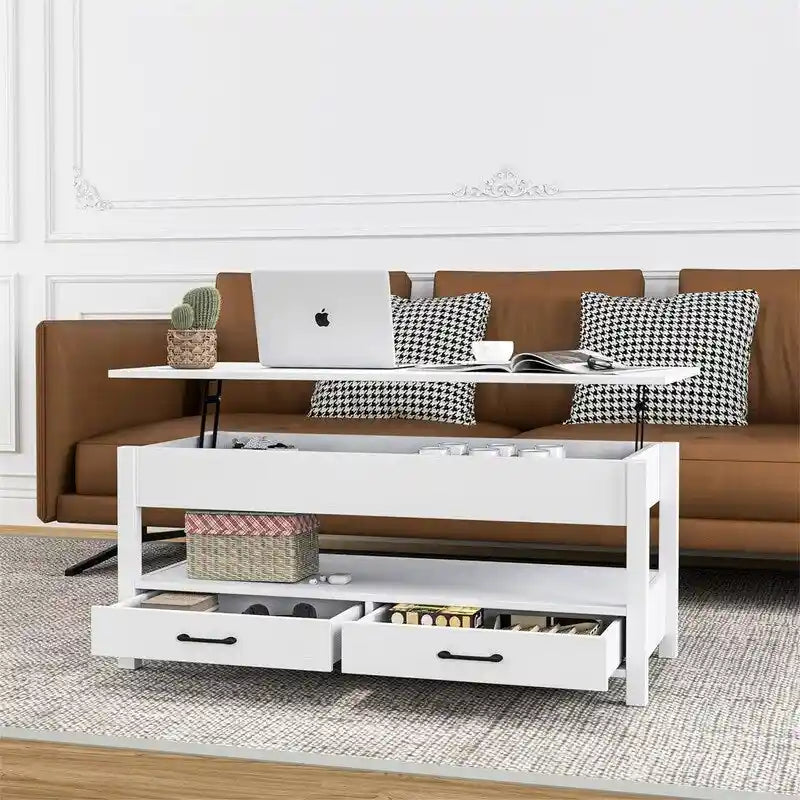 Lift Top Coffee Table with Hidden Compartment