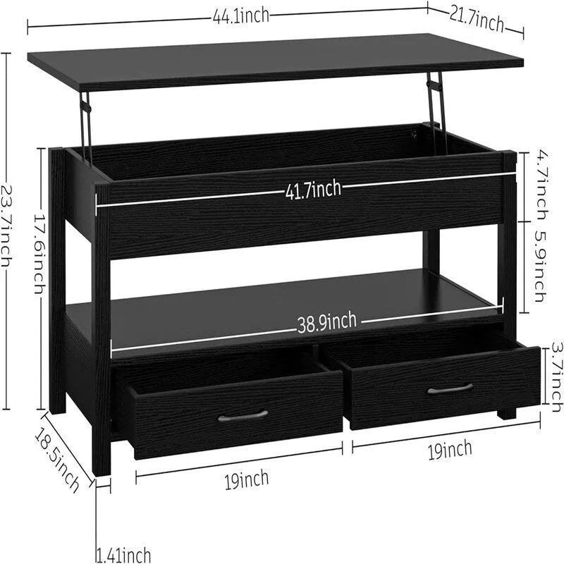 Lift Top Coffee Table with Hidden Compartment