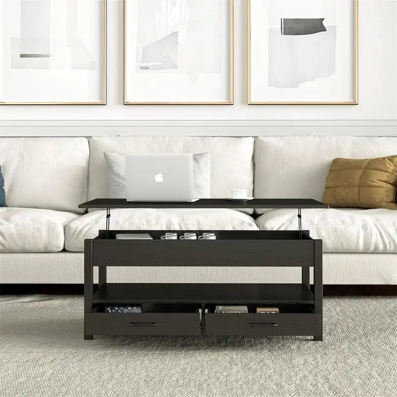 Lift Top Coffee Table with Hidden Compartment