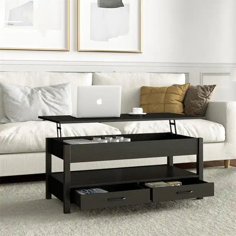 Lift Top Coffee Table with Hidden Compartment