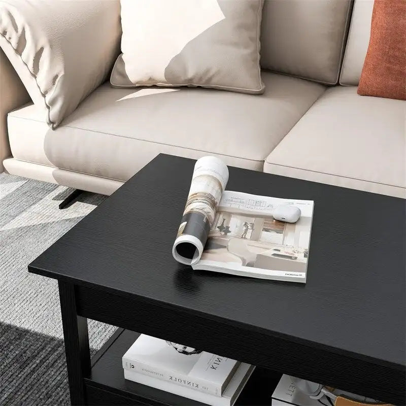 Lift Top Coffee Table with Hidden Compartment