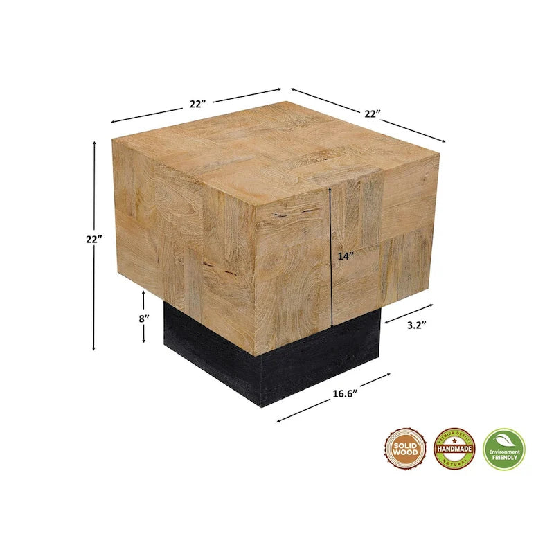 Modern Solid Wood Side Table