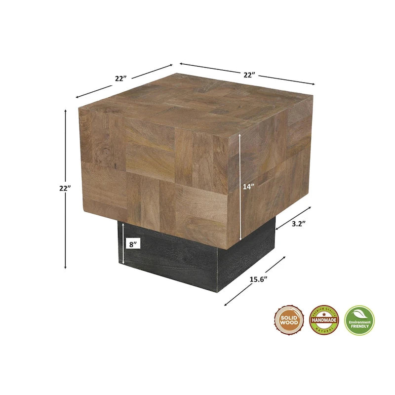Modern Solid Wood Side Table