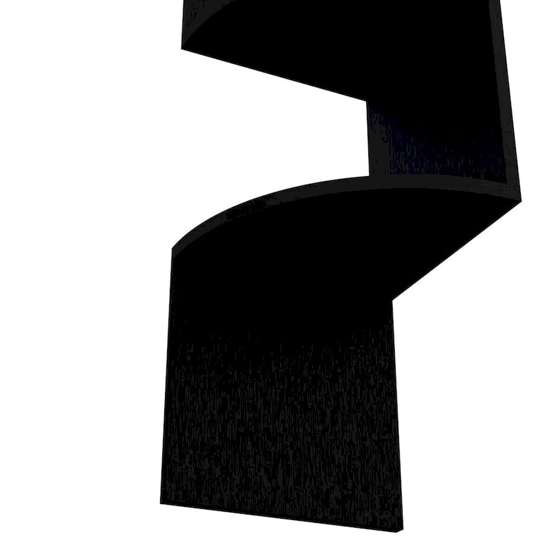 Corner Shelf with Full-Wall Design and Multiple Shelving