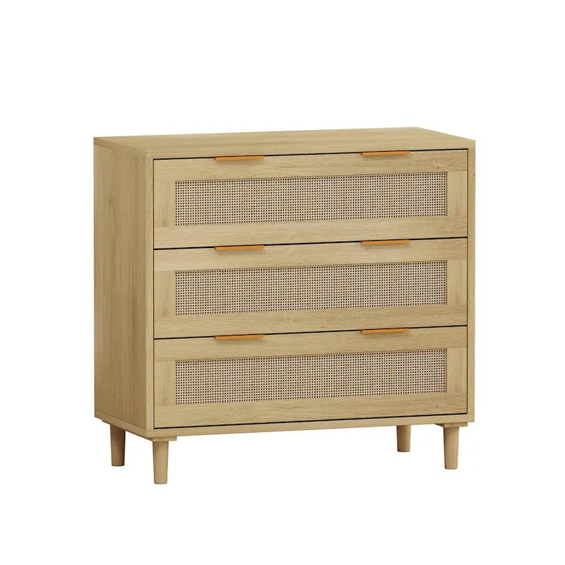 Rattan Storage Cabinet with Three-Drawer