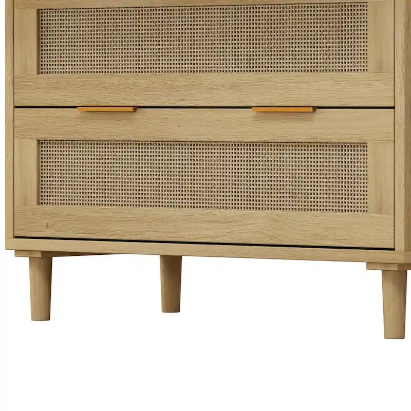 Rattan Storage Cabinet with Three-Drawer