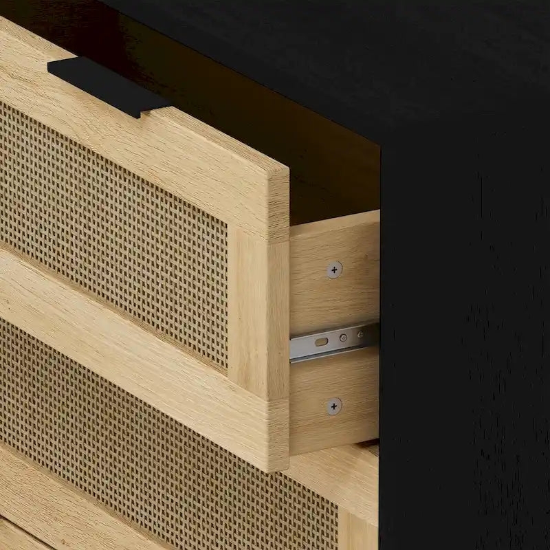 Rattan Storage Cabinet with Three-Drawer