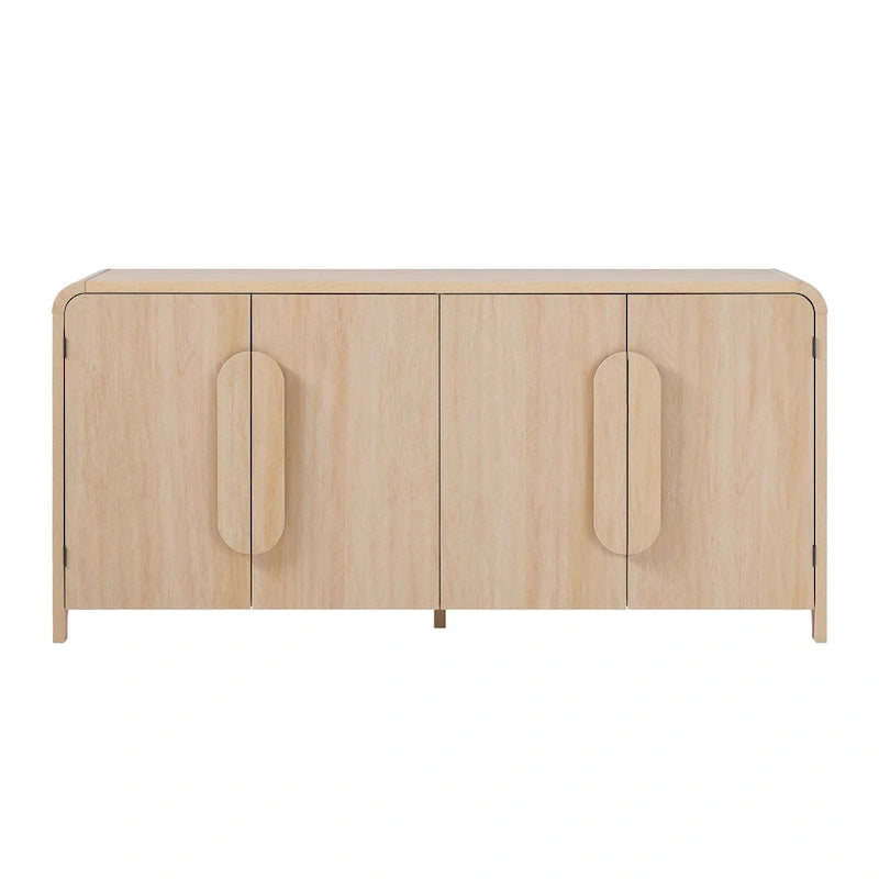 Modern 64-Inch Sideboard with Waterfall Edges
