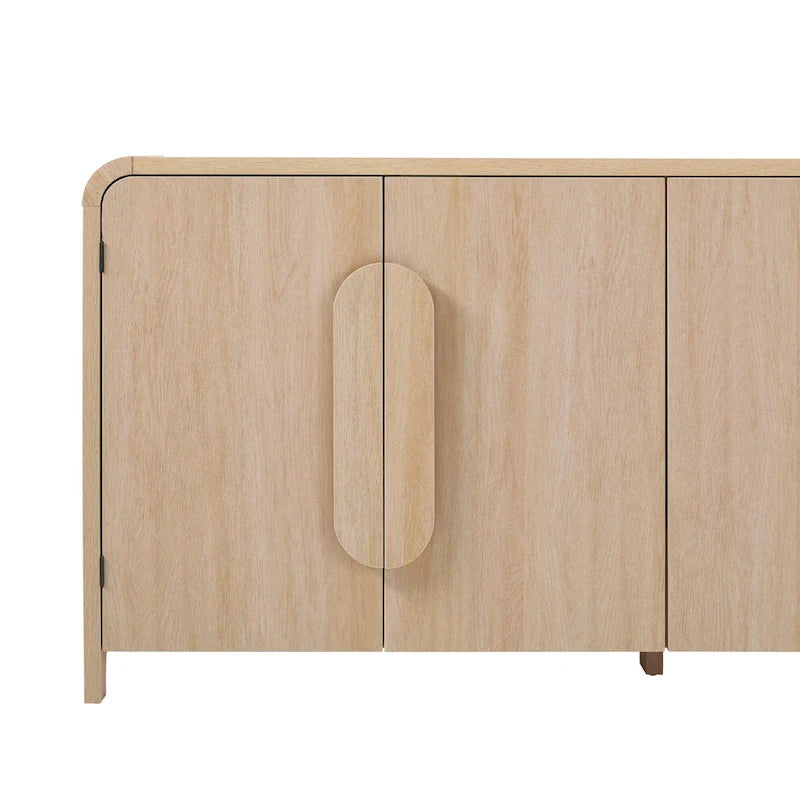 Modern 64-Inch Sideboard with Waterfall Edges