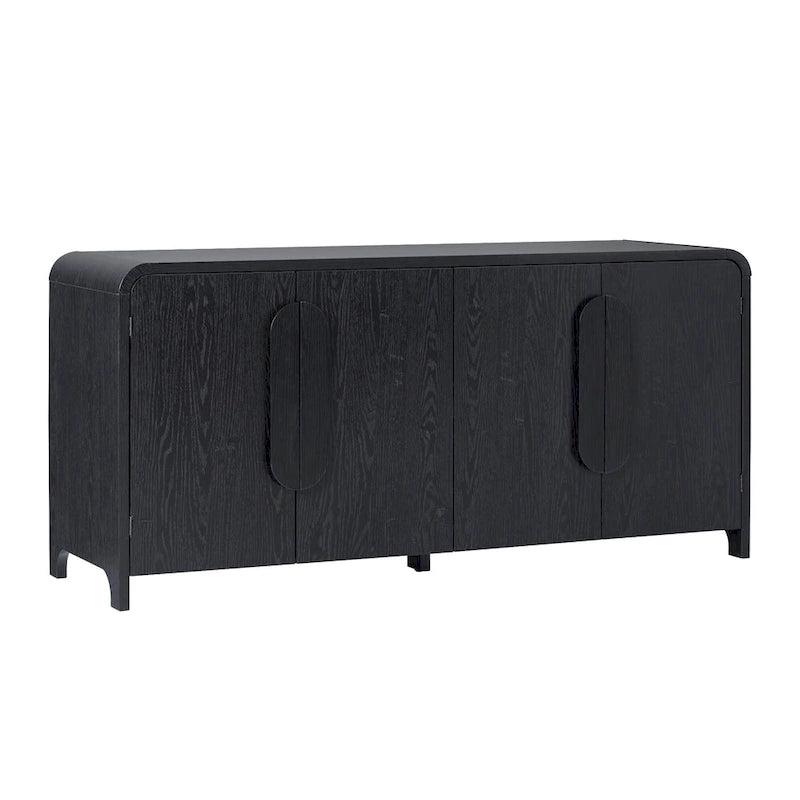 Modern 64-Inch Sideboard with Waterfall Edges
